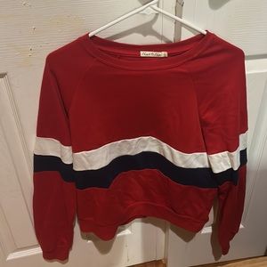 NWT Heart & Hips Women’s Stripe Crew Neck Sweater L